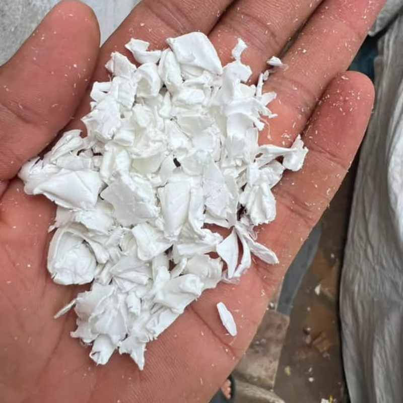 Collected plastic materials